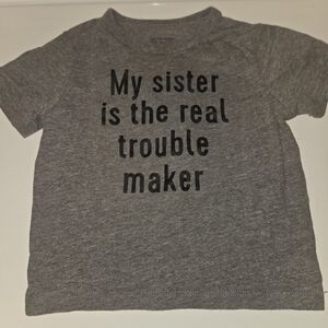 The Children's Place Gray T-Shirt with Slogan